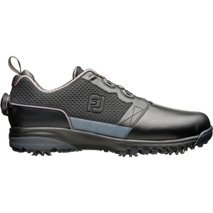 Men's Contour Fit Boa Spiked Golf Shoe - Black Med (FJ# 54100 ...