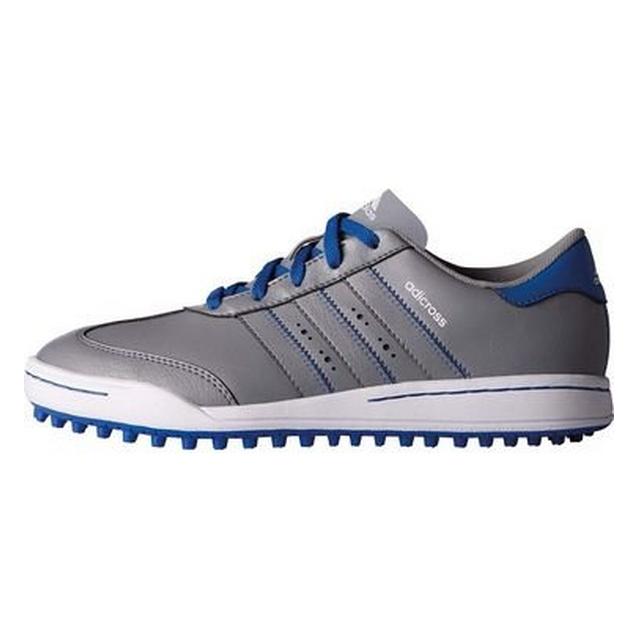 Junior Adicross V Spikeless Golf Shoe - Grey/Blue