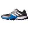 Chaussures Adipower Boa à crampons pour juniors – Argent/Bleu