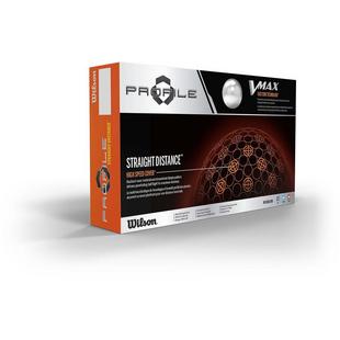 Profile V-Max Golf Balls 15PK - White