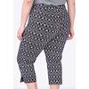 Pantalon 7/8 extensible sergé à imprimé pour femmes