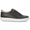 Women's Casual Hybrid 2 Perf Spikeless Shoe - Black/Gold