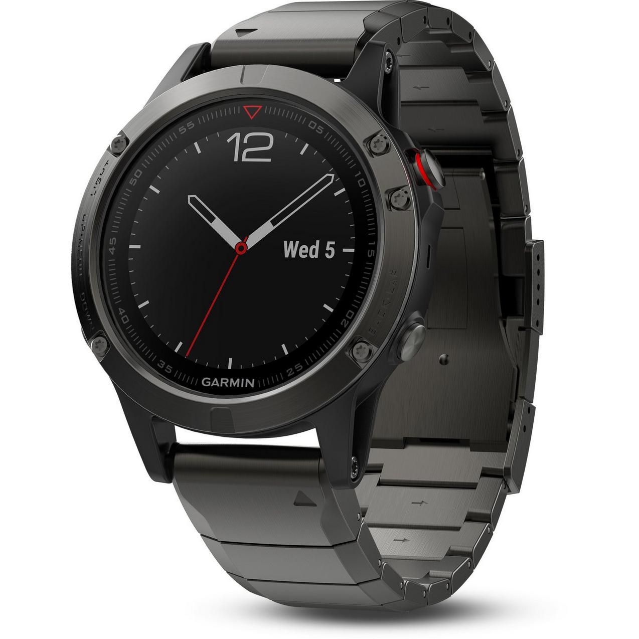 Slate Gray fenix 5 Sapphire with Metal Band