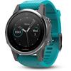 Montre GPS fenix 5S &ndash; Argent/Turquoise