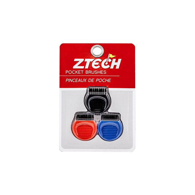 D Brush 3 pack- red, black, blue ZTECH