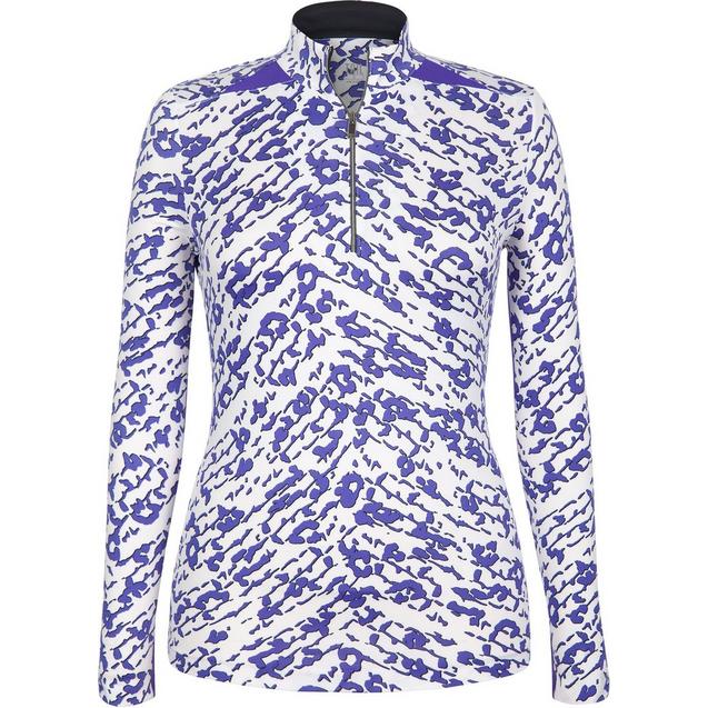 Womens Adele Printed Long Sleeve Mock  TAIL