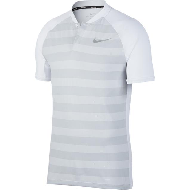 Men's Zonal Cooling Momentum Stripe Short Sleeve Polo