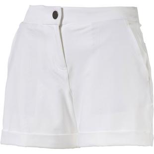 Women's Soild Cuffed Shorty Short