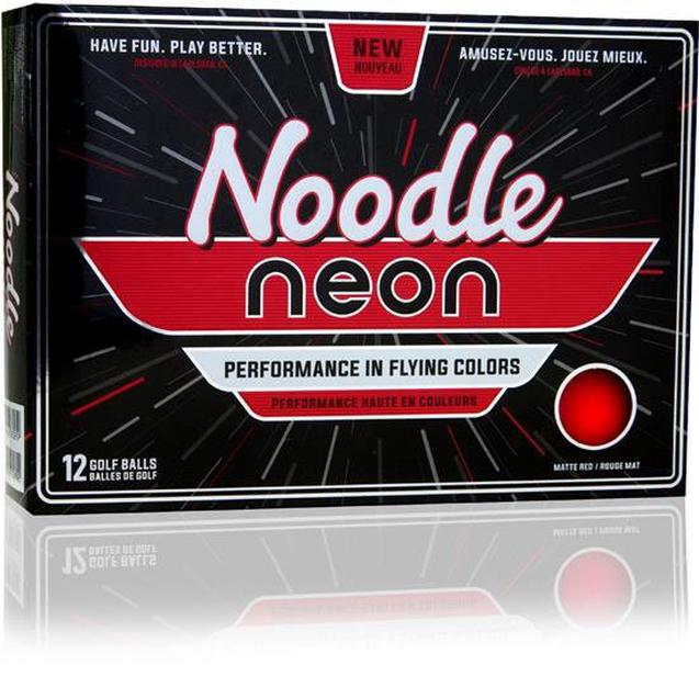 Noodle NEON Golf Balls - Red TAYLORMADE
