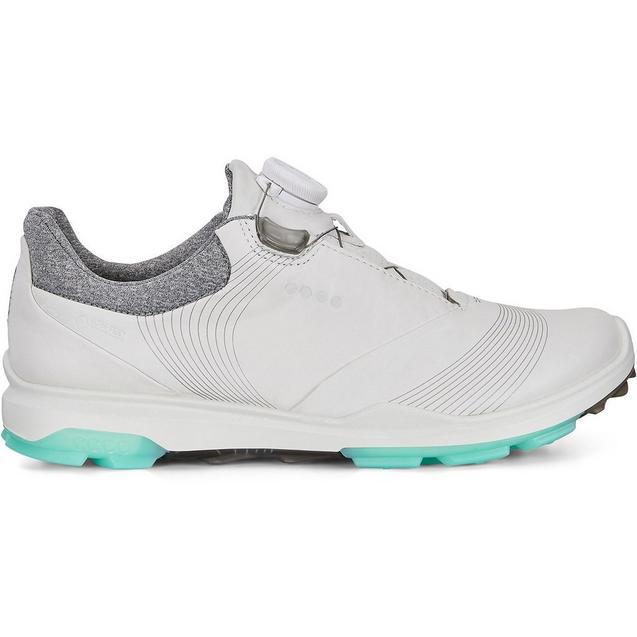 Womens Goretex Biom Hybrid 3 Boa Spikeless Golf Shoe  - WHT/GRN