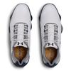 Mens Match Play Spiked Golf Shoe - WHT/GRY/NVY