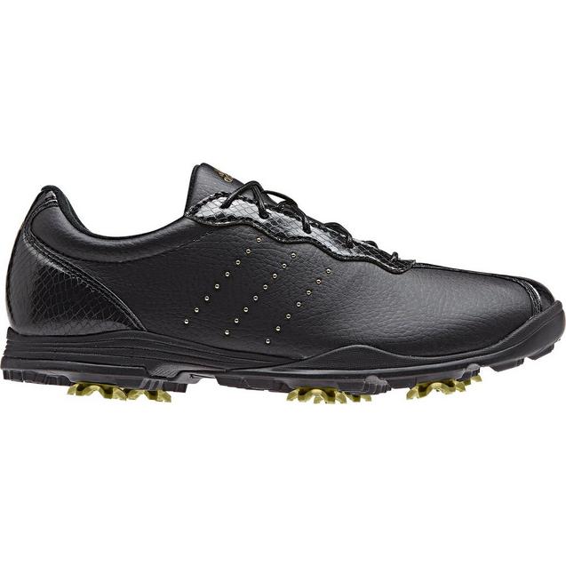 Women's Adipure Tour Spiked Golf Shoe - BLK/GLD 