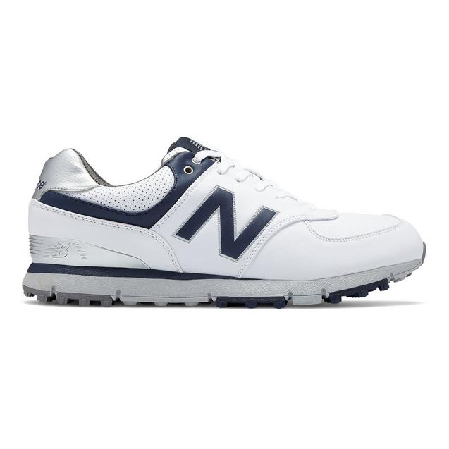 Men's 574 Spikeless Golf Shoe - WHT/NVY NEW BALANCE