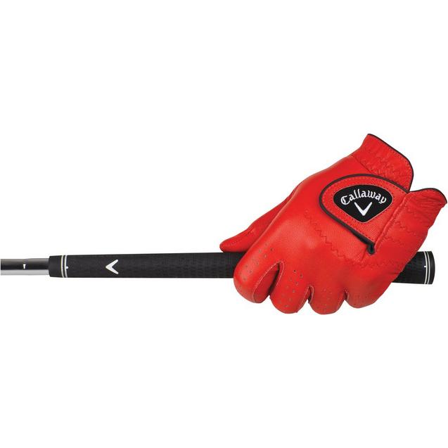 Red best sale golf glove