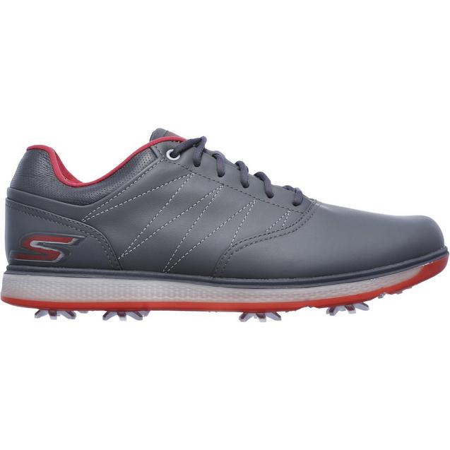 Men's Go Golf Pro V.3 Spiked Golf Shoe - DKGRY/RED