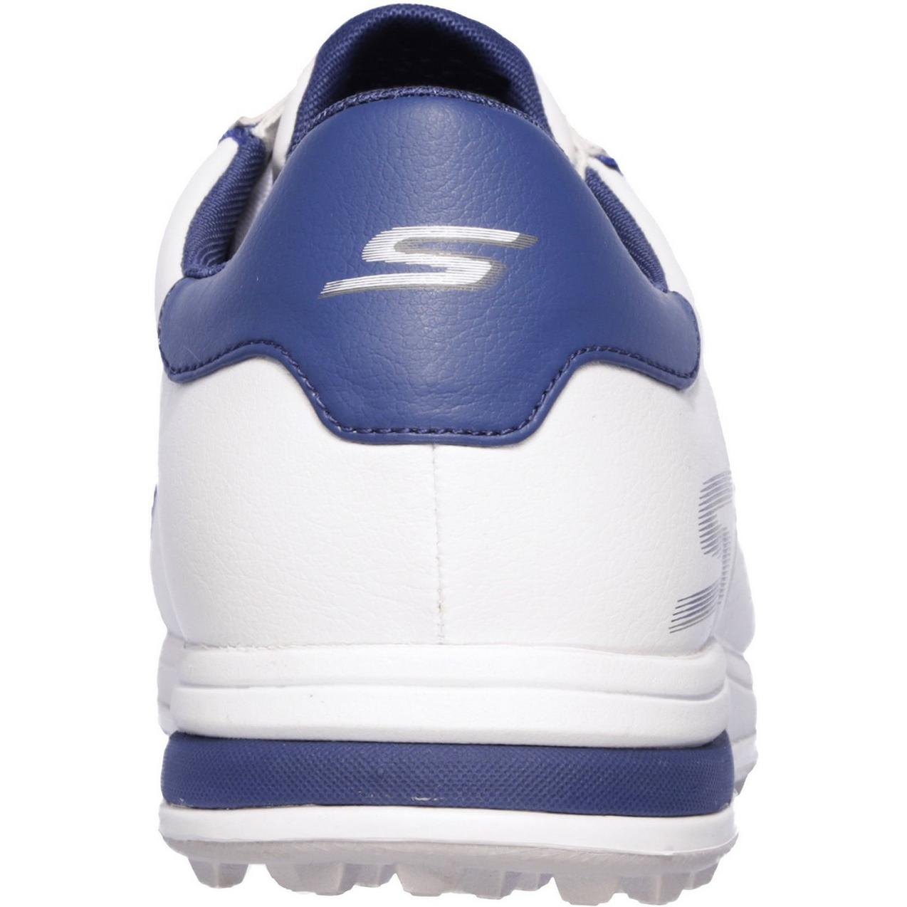 Men's Go Drive Relaxed Fit Spikeless Golf Shoe- WHT/NVY