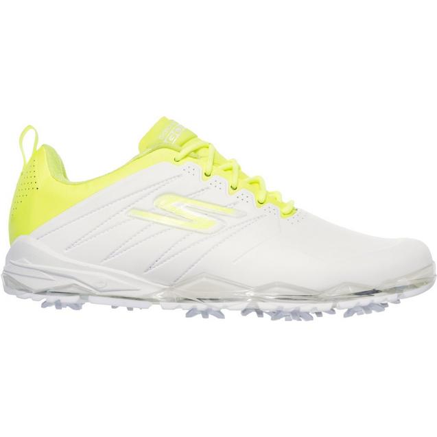 Chaussures Go Golf Focus 2 Collegiate à crampons pour hommes - Blanc/Lime