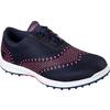 Chaussures Go Golf Elite Ace sans crampons pour femmes - Bleu marin/Rose