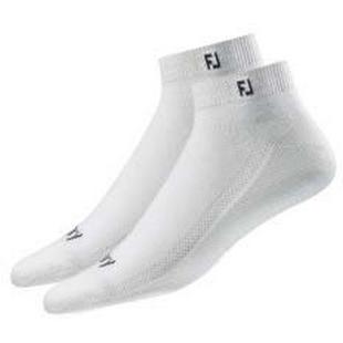 Chaussettes Prodry Roll Tab pour hommes - Blanc (Paquet de 2)