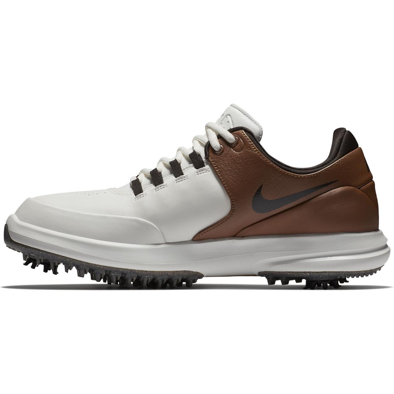 Men s Air Zoom Accurate Spiked Golf Shoe WHT BRWN NIKE Golf Shoes Men s Golf Town Limited