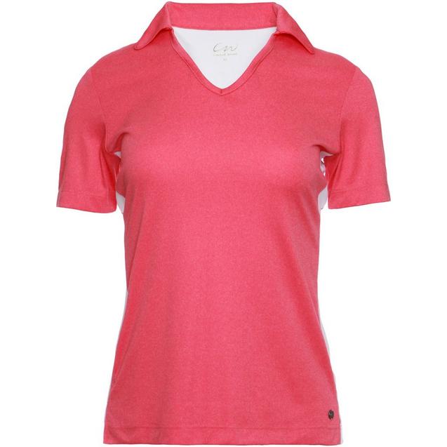 Women's Skyler Colour Block Short Sleeve Polo CRACKED WHEAT Golf