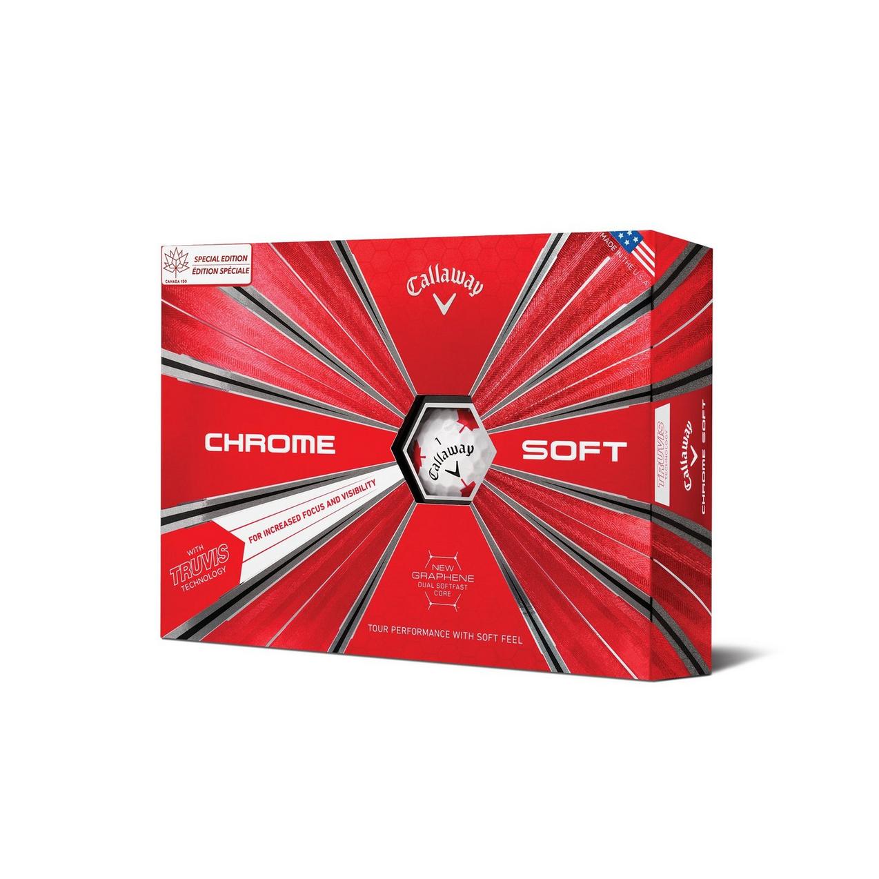 Chrome Soft Truvis Golf Balls - Maple Leaf Edition | CALLAWAY