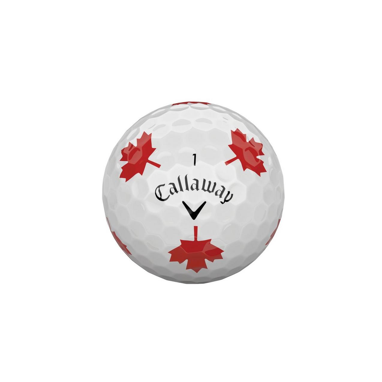 Chrome Soft Truvis Golf Balls - Maple Leaf Edition