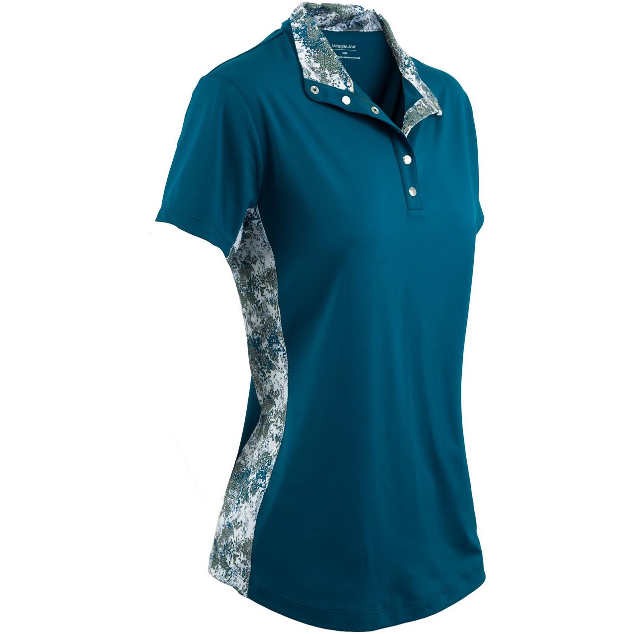 Women's Short Sleeve Mock Neck Polo