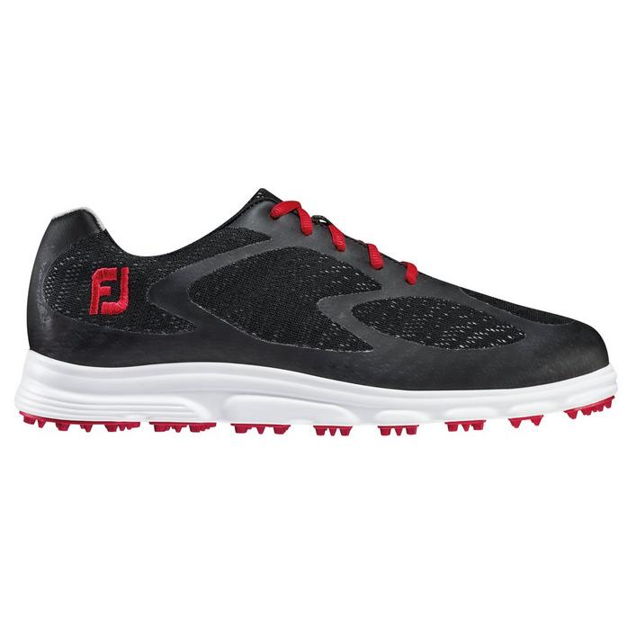 Men's Superlites XP Spikeless Golf Shoe Black/Red FOOTJOY Golf