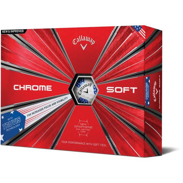Chrome Soft Truvis Golf Balls - Stars and Stripes CALLAWAY