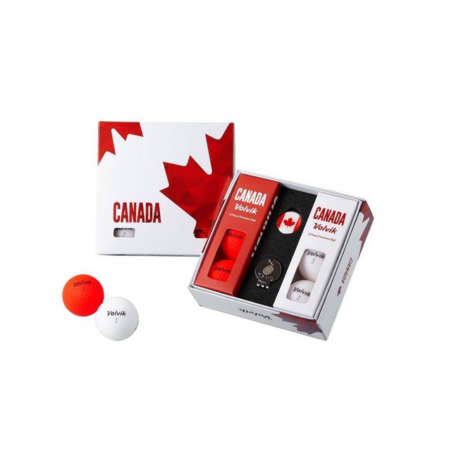 Vivid 6 Pack Golf Balls - Canada Edition