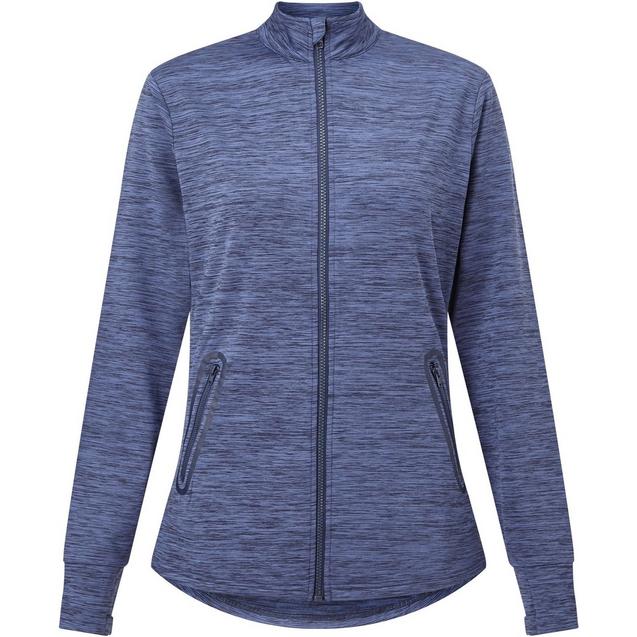 Women's Space Dye Fleece Full Zip Long Sleeve Jacket