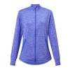 Women's Space Dye Fleece Full Zip Long Sleeve Jacket