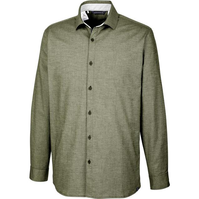 Men's adicross Beyond 18 Stretch Woven Oxford Long Sleeve Shirt