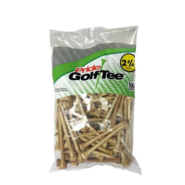 Tés Pride Deluxe Natural de 2 ¾ po - Paquet de 100 PRIDE SPORTS
