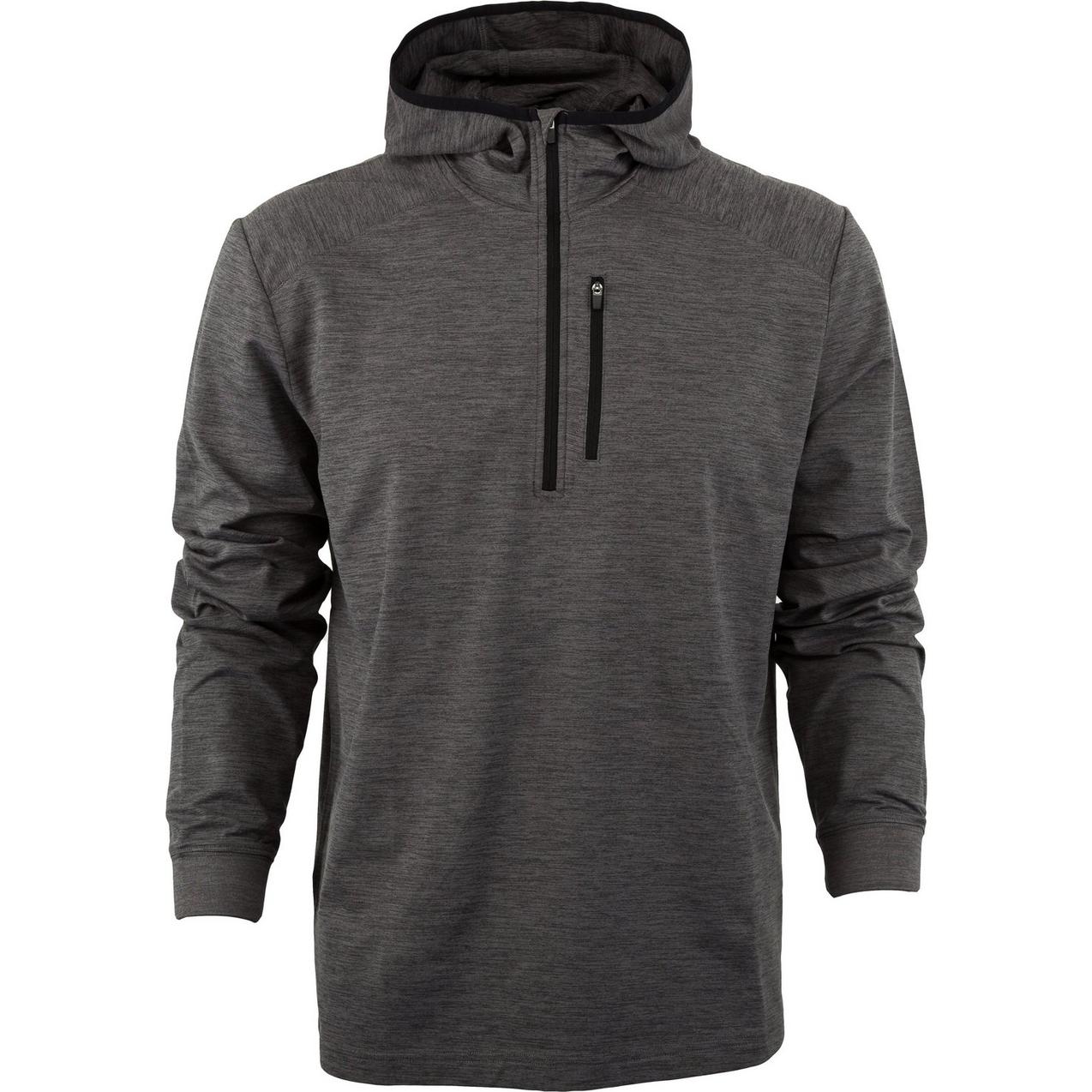 Men's Water Repellent Heathered 1/4 Zip Hoodie
