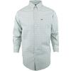 Men's Woven Micro Plaid Long Sleeve Shirt