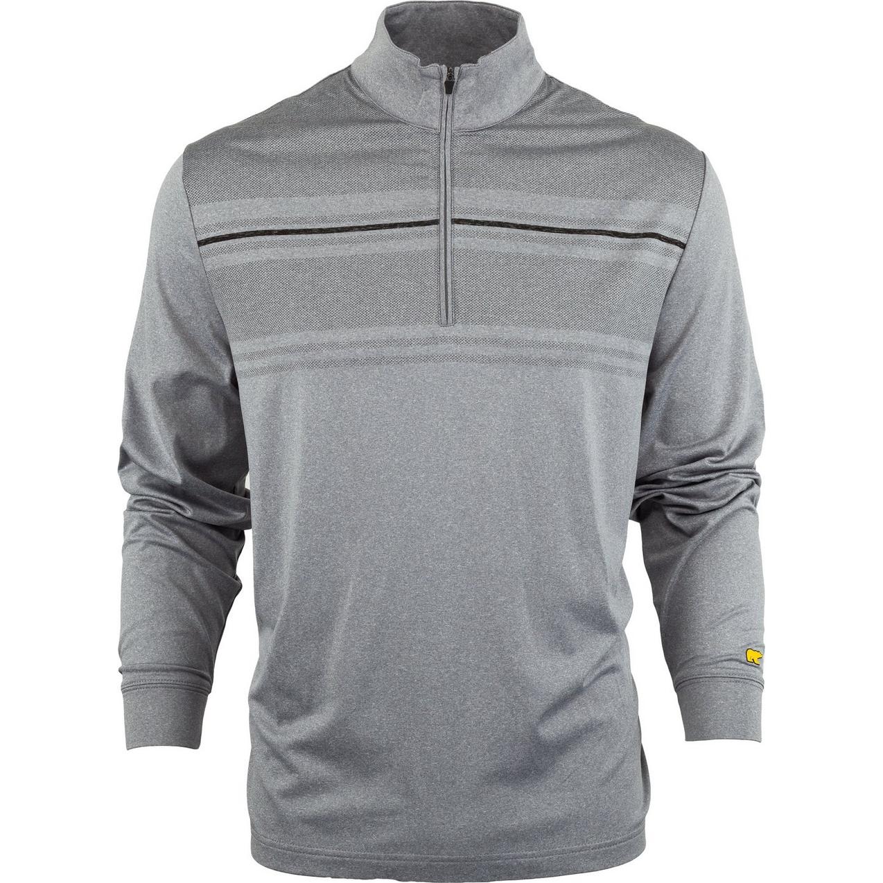 Men's Stretch Lightweight Chest Print Heather 1/4 Zip Pullover