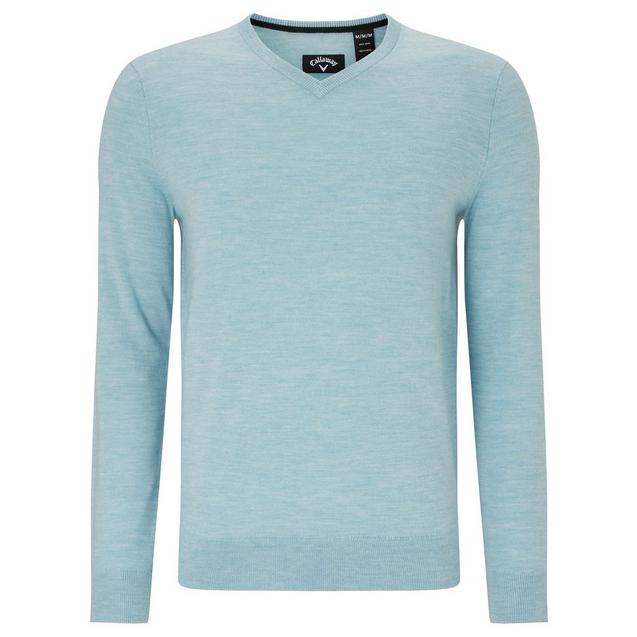 Men's Merino Solid V-Neck Sweater