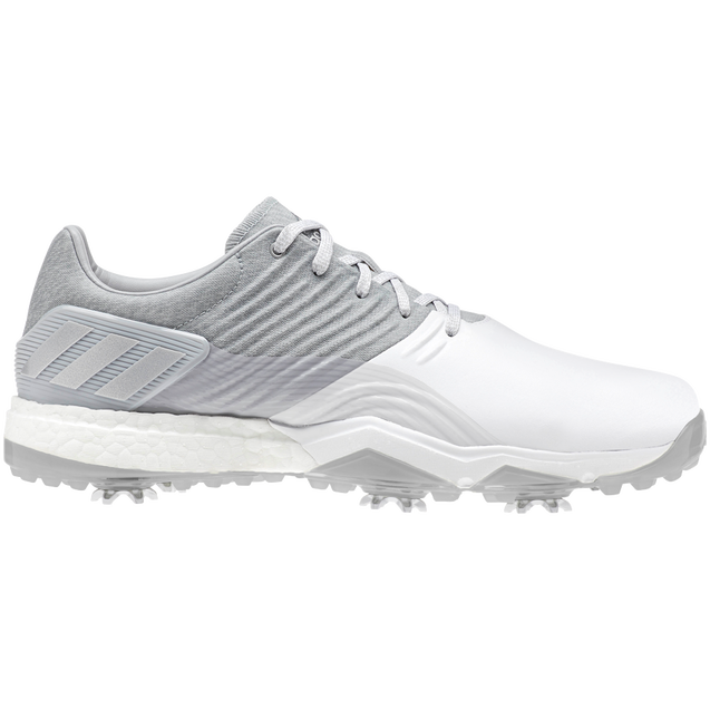 Men s Adipower 4ORGED Spiked Golf Shoe GREY WHITE ADIDAS Golf Shoes Men s Golf Town Limited