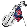 Microfiber Tour Golf Towel - Cyan Floral