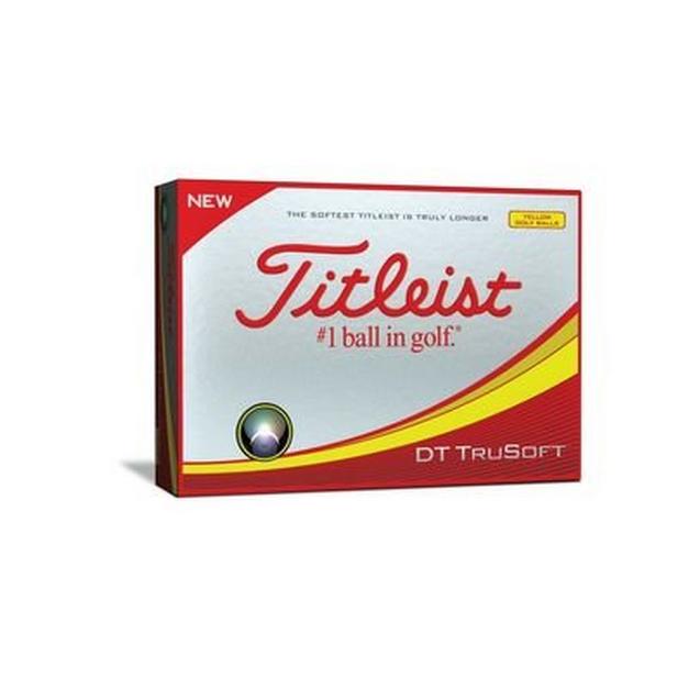 Balles DT TruSoft personnalisées - Jaune TITLEIST
