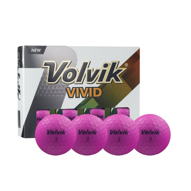 Vivid Golf Balls - Purple
