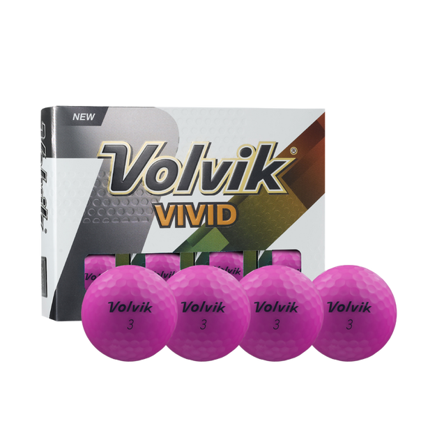 Vivid Golf Balls - Purple VOLVIK