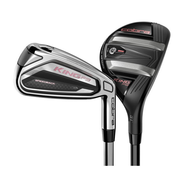 Women's King F9 5H, 6H, 7-PW, SW Combo Iron Set with Graphite Shafts COBRA