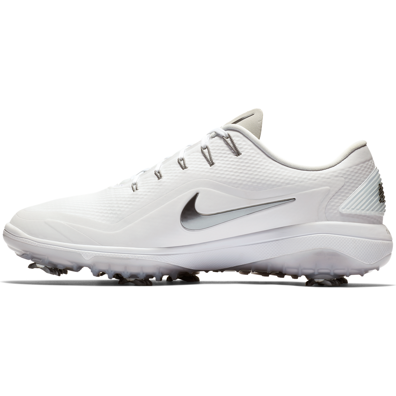 Men s React Vapor 2 Spiked Golf Shoe WHITE SILVER