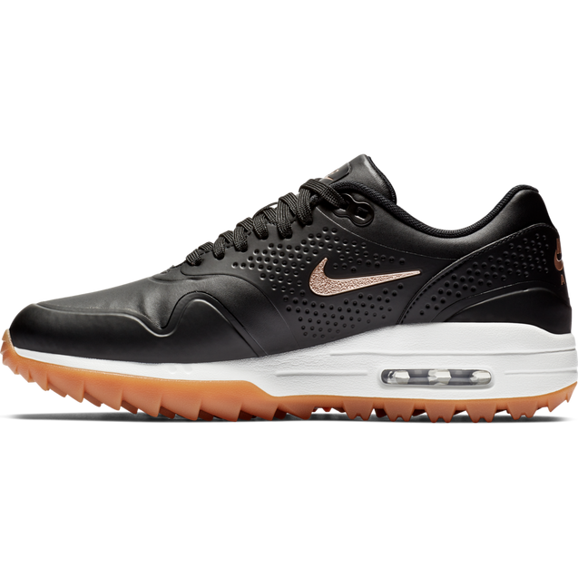 Women s Air Max 1 G Spikeless Golf Shoe BLACK ROSE GOLD NIKE