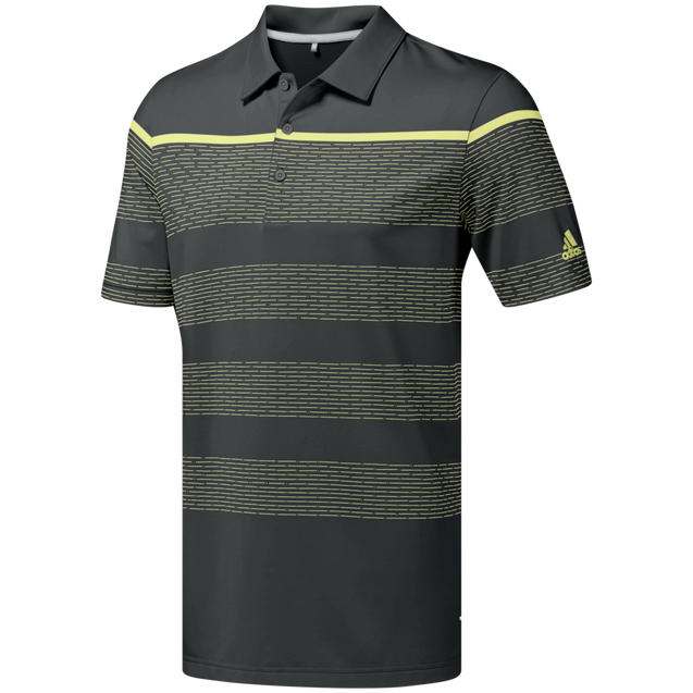 Polo Ultimate 365 Dash rayé à manches courtes pour hommes ADIDAS