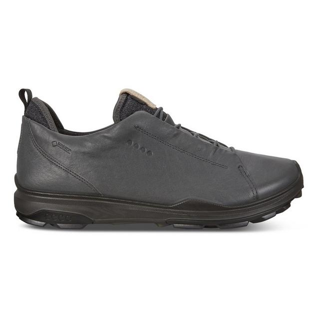 Men s Goretex Biom Hybrid 3 Recessed Lace Spikeless Golf Shoe Dark Grey ECCO Golf Shoes Men s Golf Town Limited