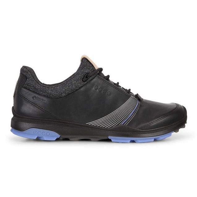 Women's Goretex Biom Hybrid 3 Spikeless Golf Shoe - BLACK/BLUE 